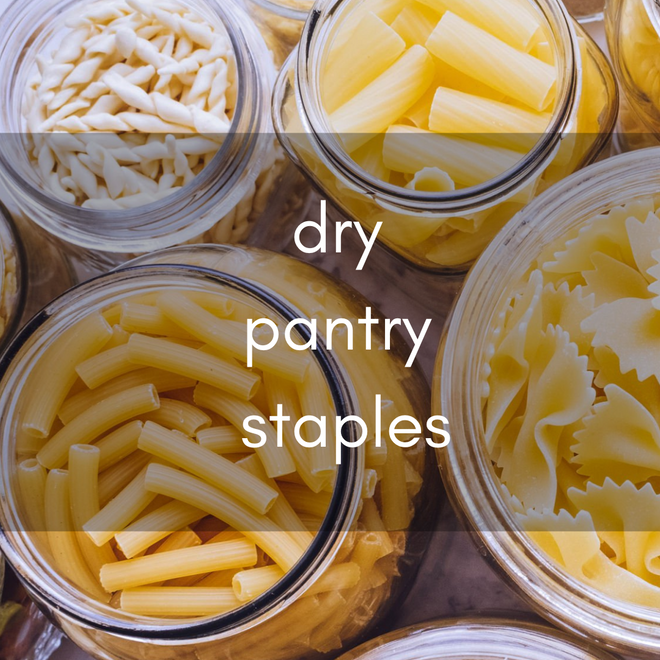 dry pantry staples