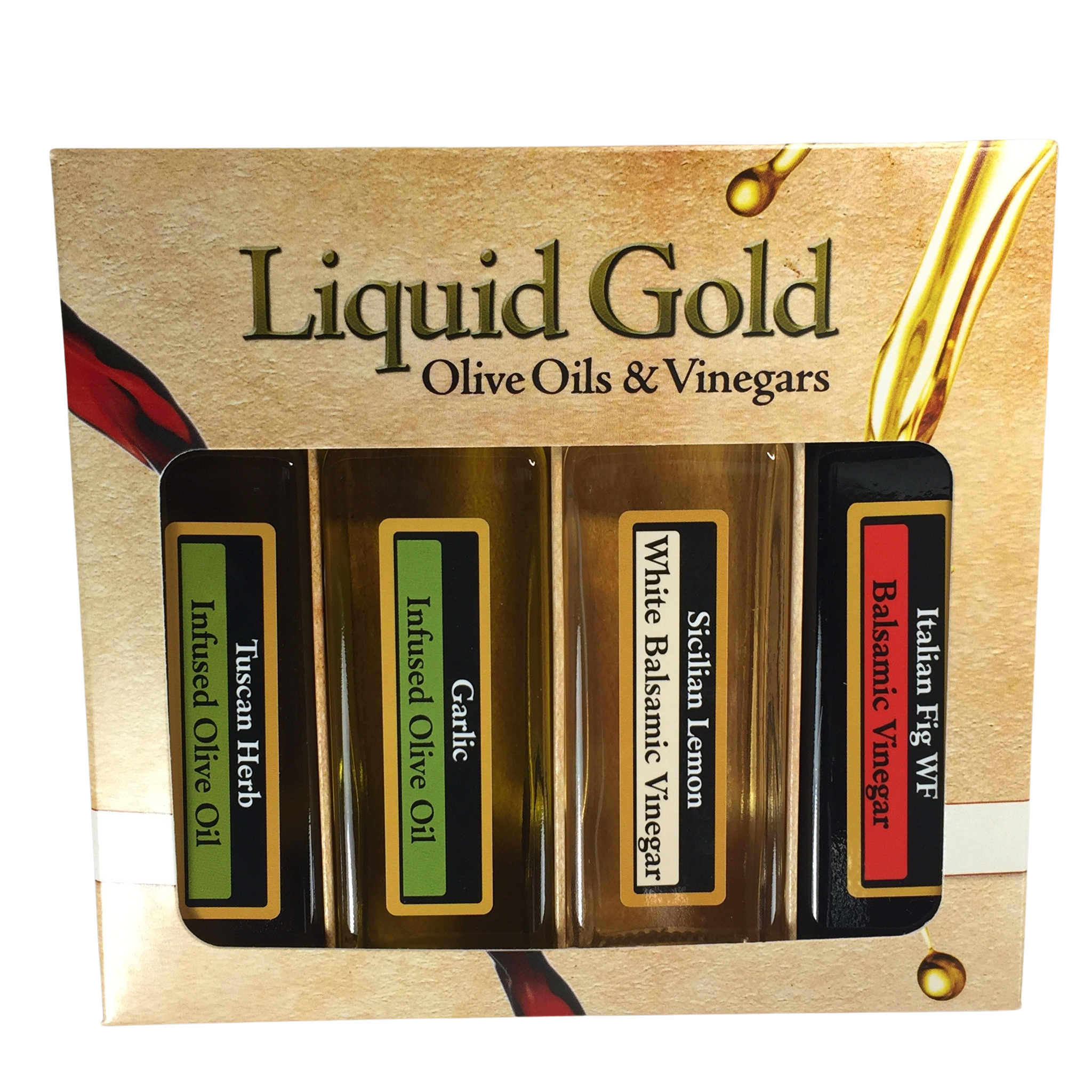 4 Pack - 2 oils, 2 vinegars