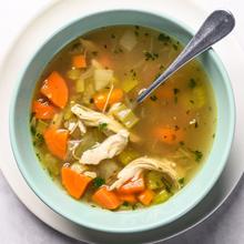 Chicken & Vegetable Soup (frozen, only available as Click & Collect or In-Store)